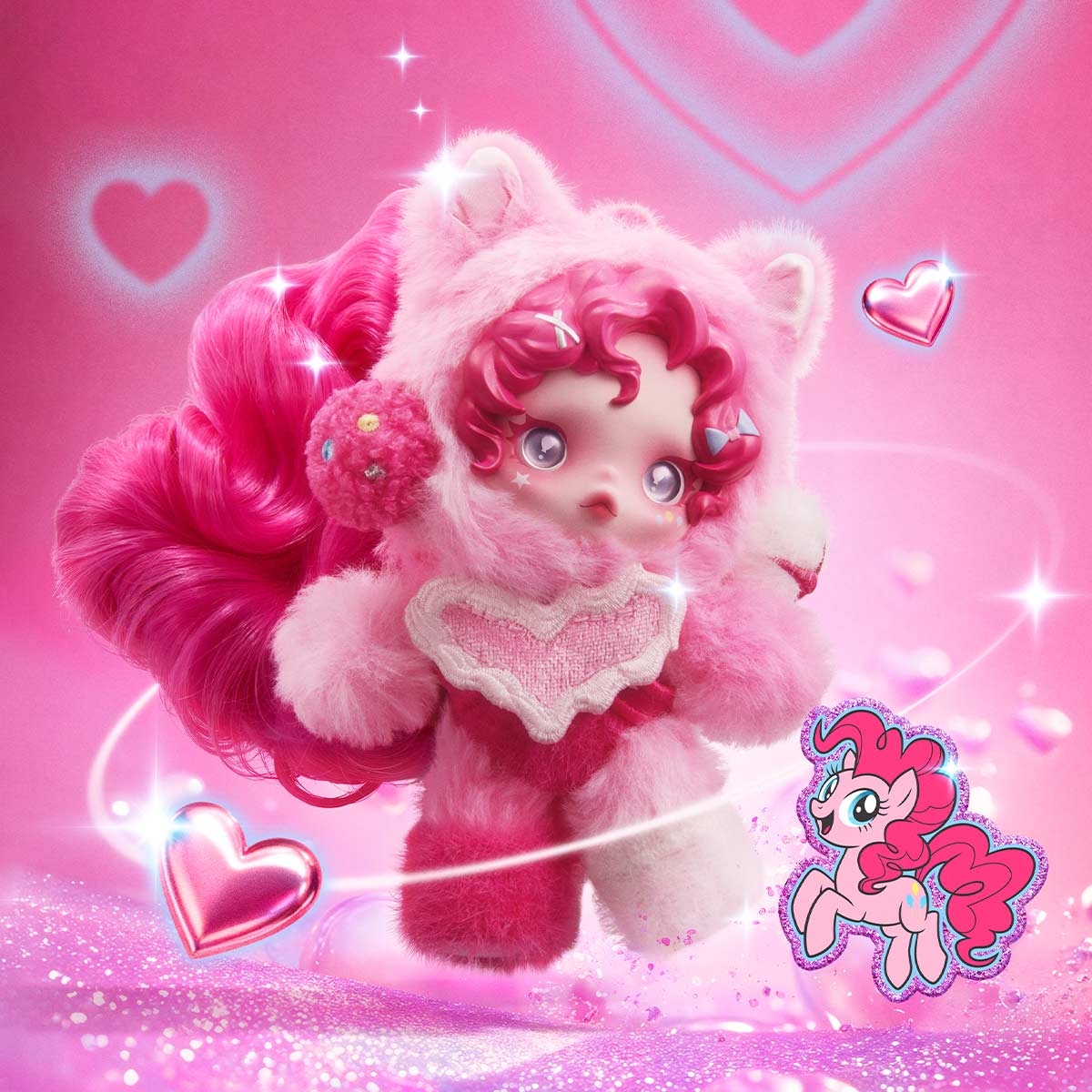 Pinkie Pie — official design reference; official POP MART reference, not a photo of the exact item supplied.