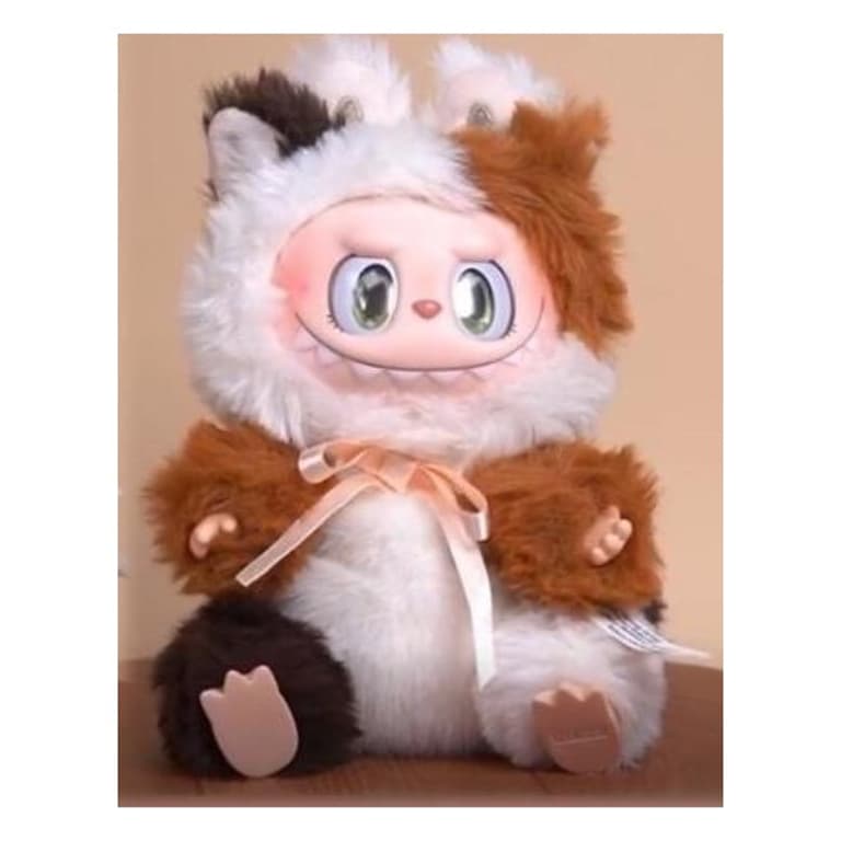 Reference photo of THE MONSTERS CAT MODE ON Calico Kitty vinyl plush pendant; not a photo of the exact item supplied.