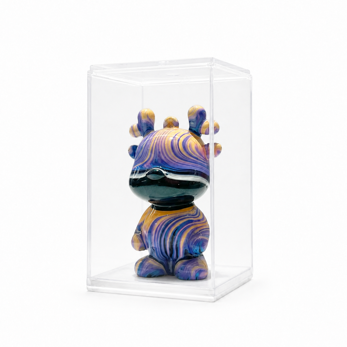 Mini Dragon 58, handmade Mini Dragon in a clear acrylic display box by Fendooy