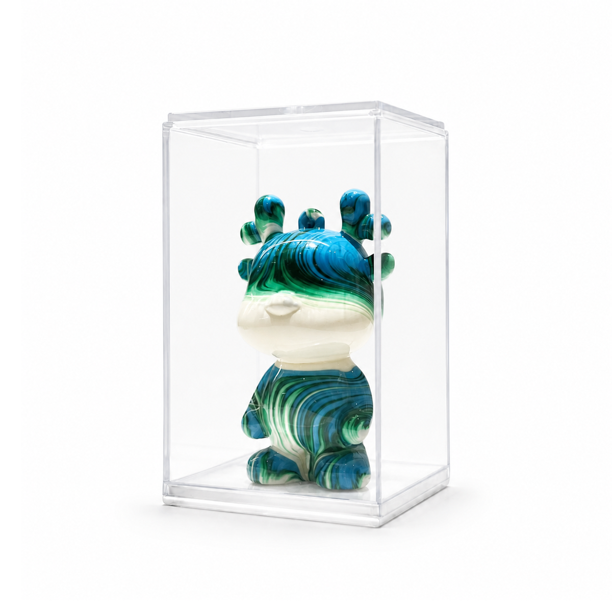 Mini Dragon 62, handmade Mini Dragon in a clear acrylic display box by Fendooy
