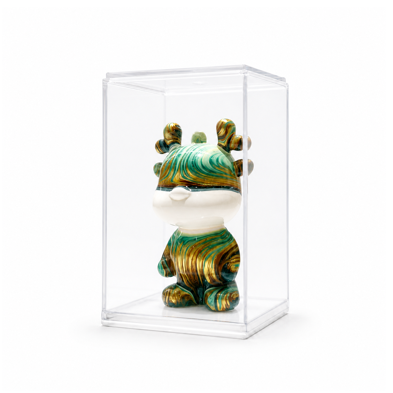 Mini Dragon 63, handmade Mini Dragon in a clear acrylic display box by Fendooy