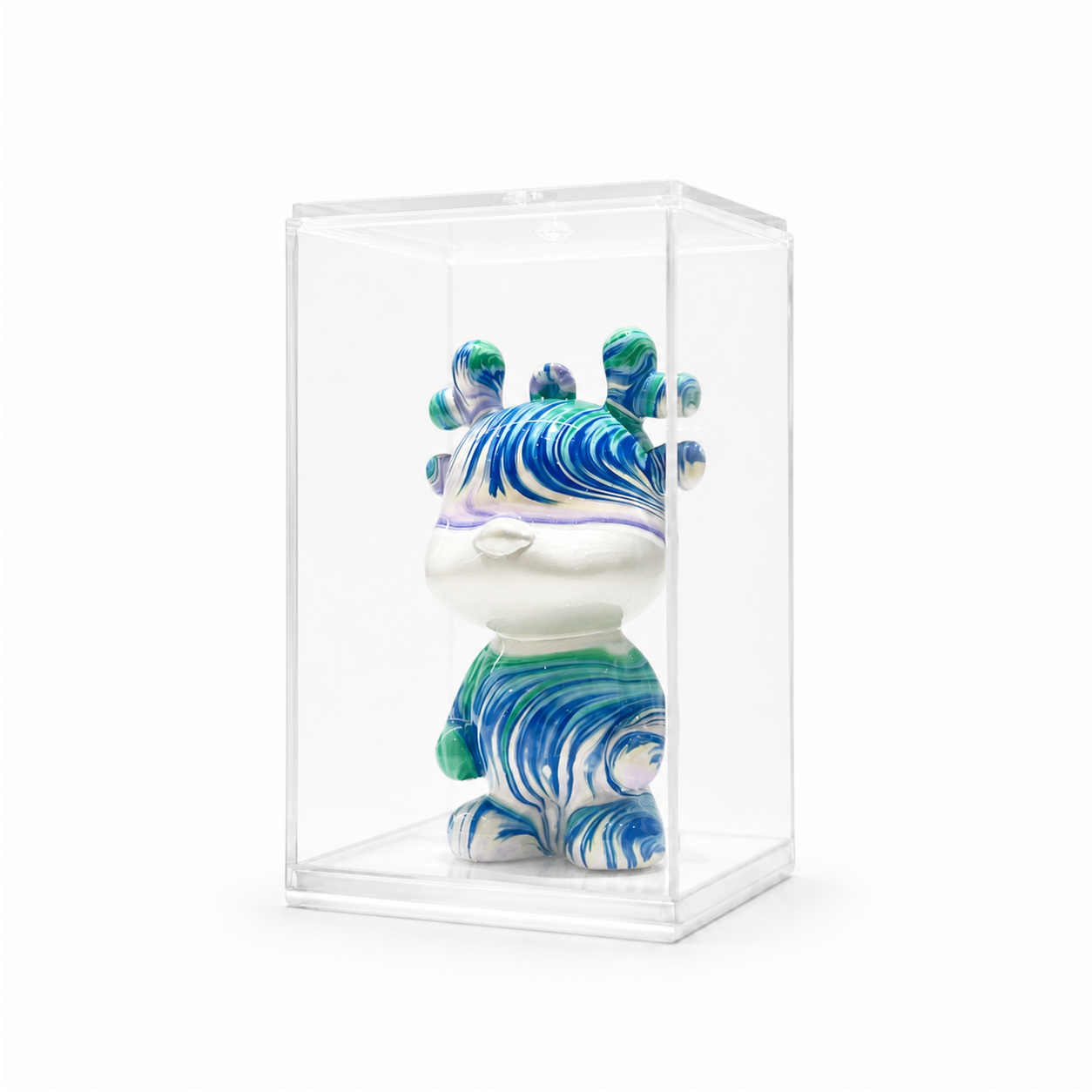 Mini Dragon 68, handmade Mini Dragon in a clear acrylic display box by Fendooy