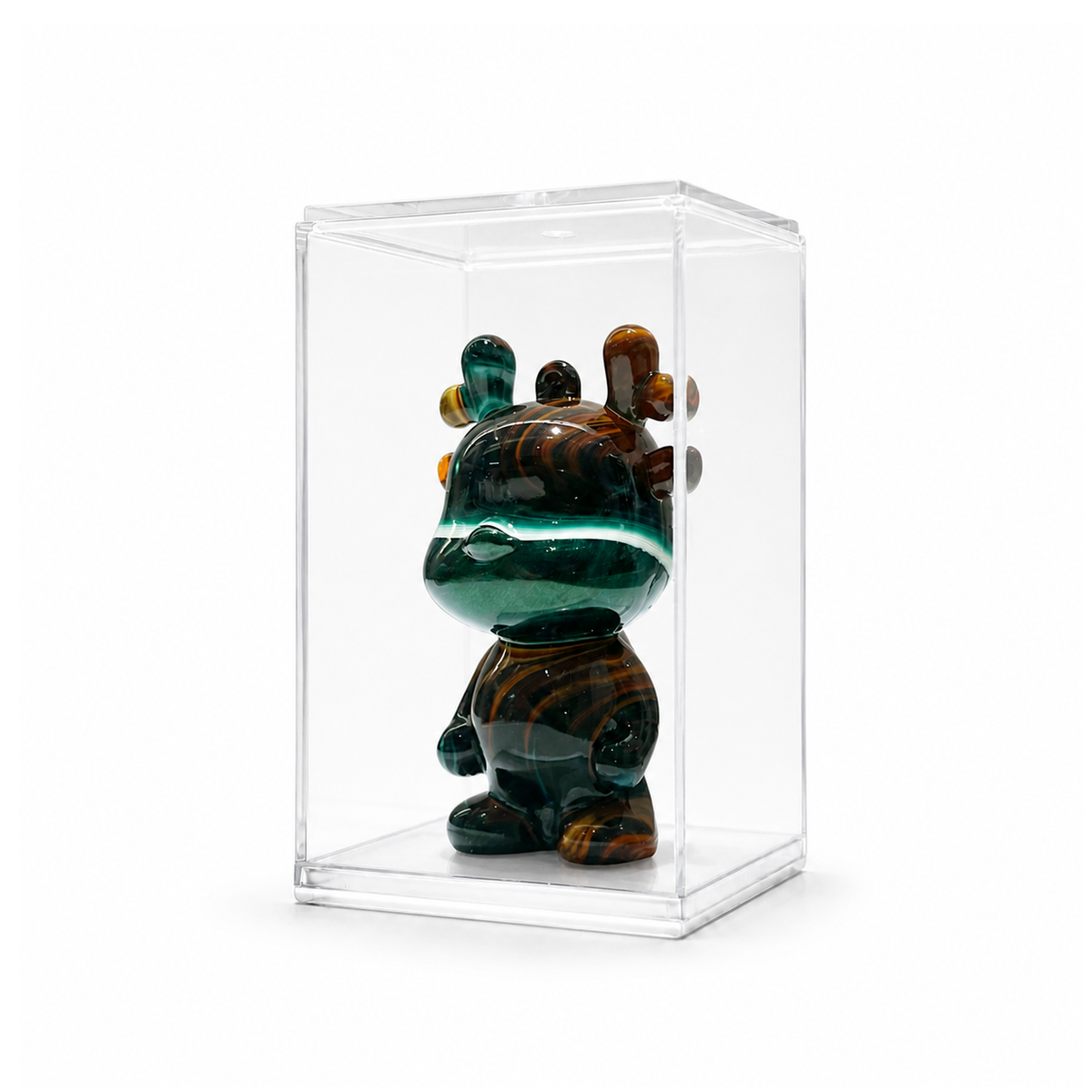 Mini Dragon 73, handmade Mini Dragon in a clear acrylic display box by Fendooy