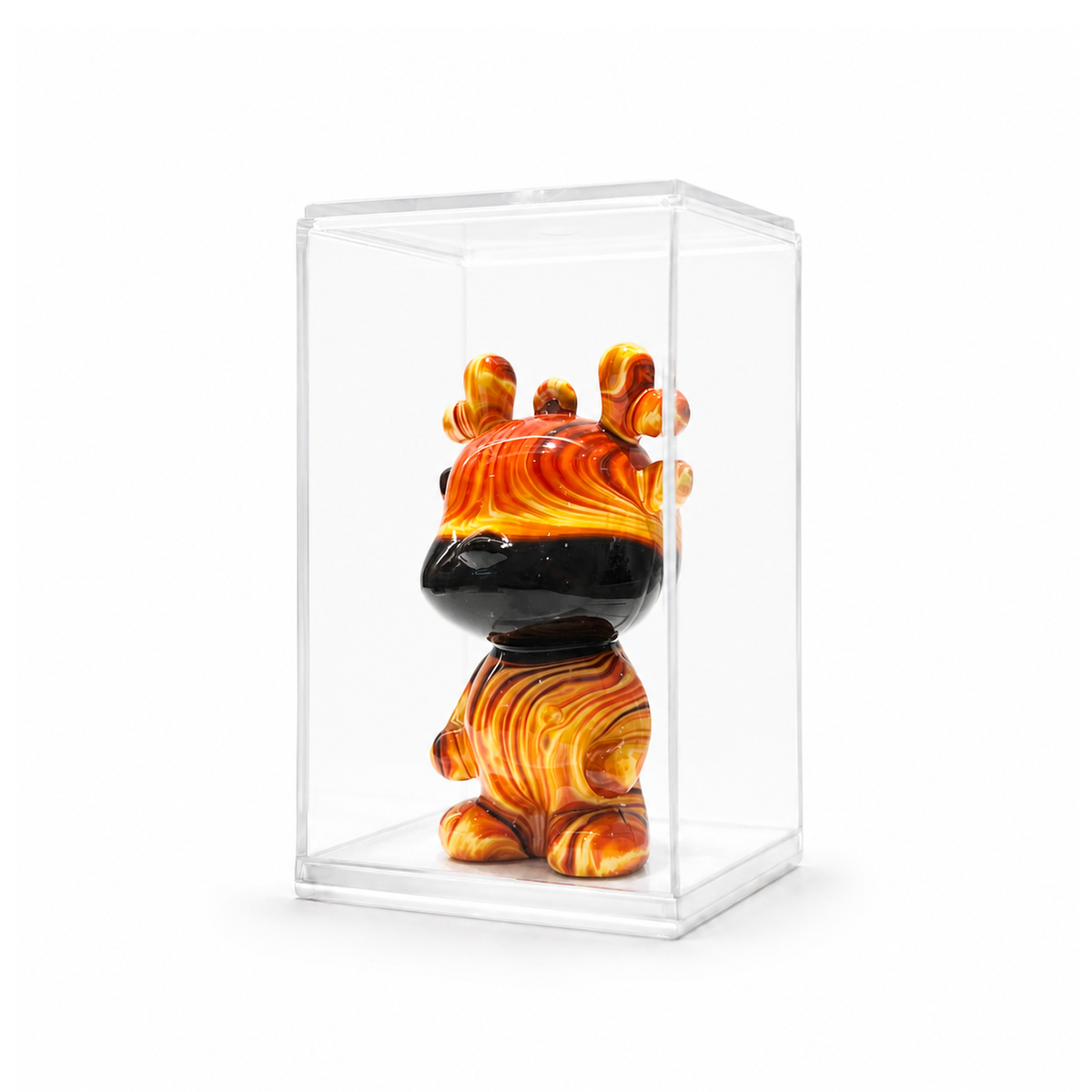 Mini Dragon 74, handmade Mini Dragon in a clear acrylic display box by Fendooy