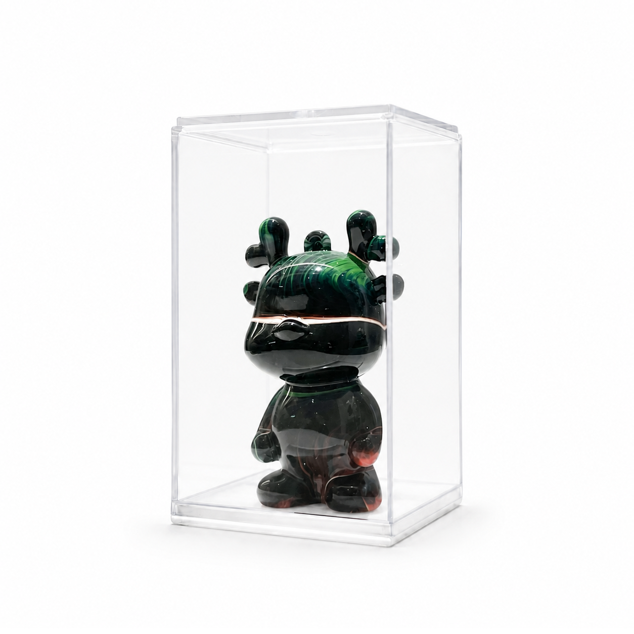 Mini Dragon 77, handmade Mini Dragon in a clear acrylic display box by Fendooy
