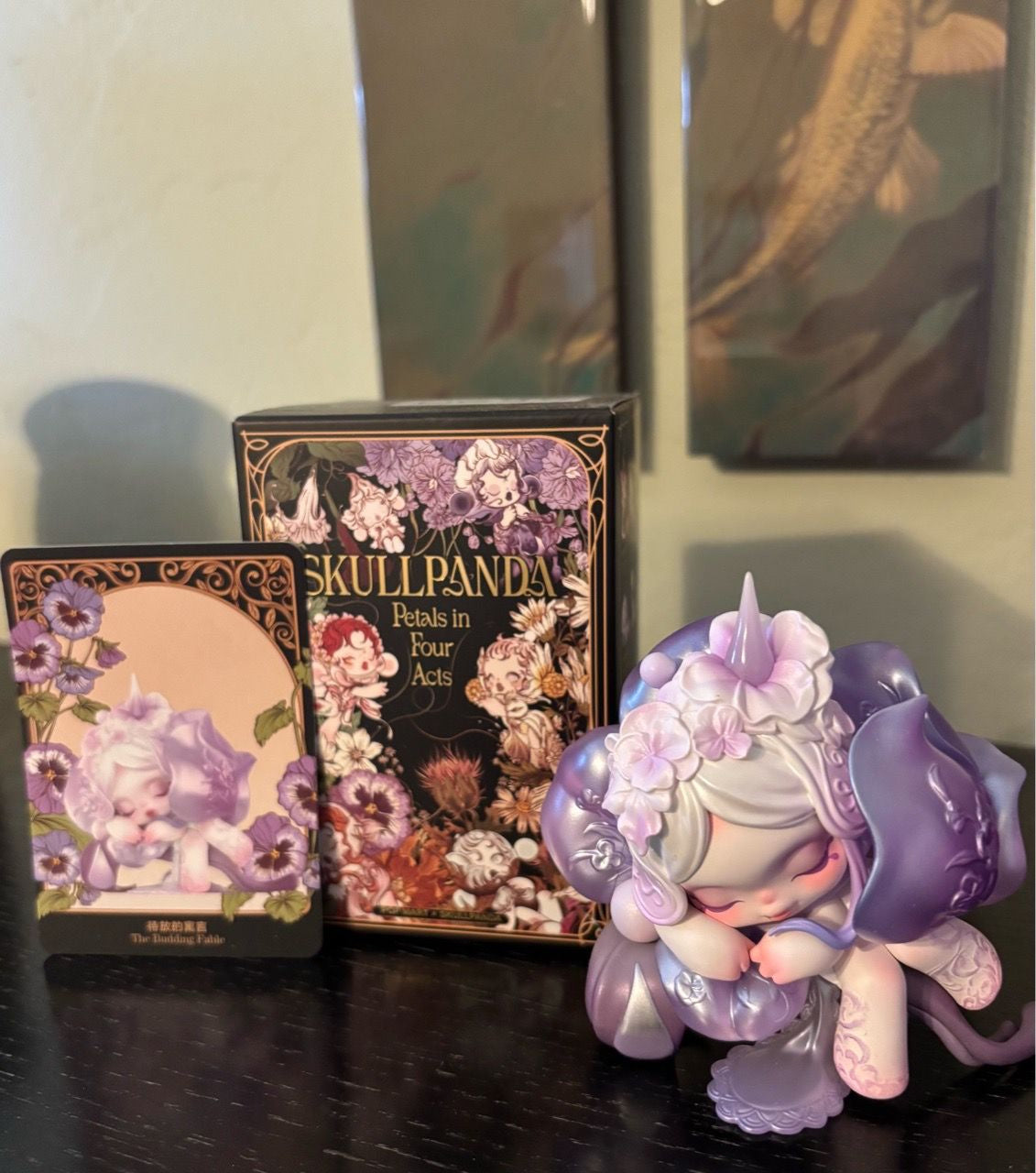 Actual sample photo — SKULLPANDA Petals in Four Acts — The Budding Fable