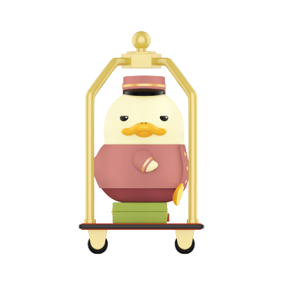 BELLBOY — The Grand DUCKOO Hotel Series Figures exact official reference