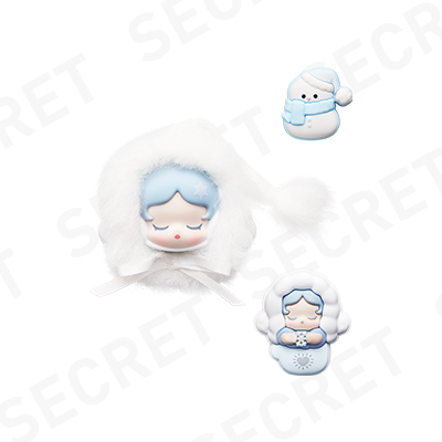 SKULLPANDA Fuzzy Snowman — POP BEAN Fluffy & Cozy Series-Decorative Charm Blind Box exact official reference