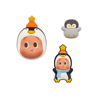 Twinkle Twinkle Cozy Penguin — POP BEAN Fluffy & Cozy Series-Decorative Charm Blind Box exact official reference