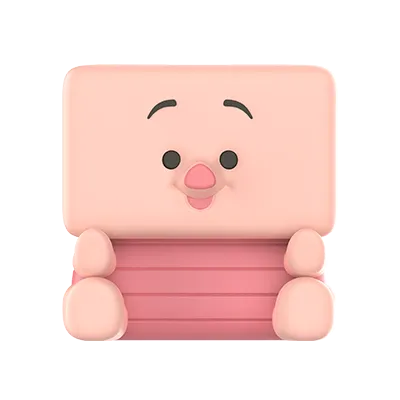 Piglet — Disney Classics POP CUBE-2 Series Figures exact official reference
