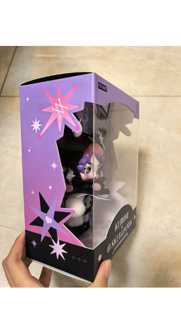 Actual sample photo — SKULLPANDA × Sanrio Plush — KUROMI