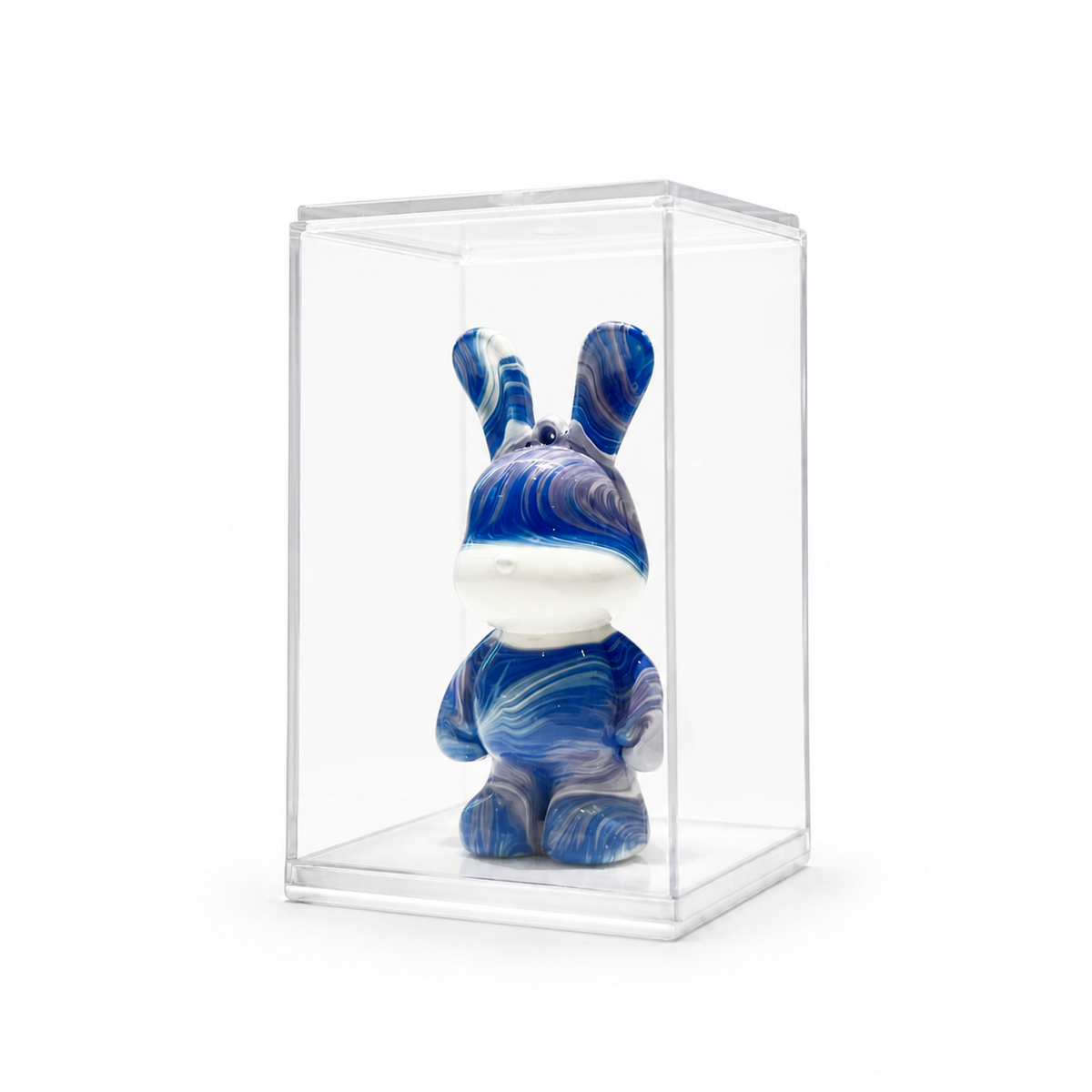 Mini Bunny 13, handmade Mini Bunny in a clear acrylic display box by Fendooy