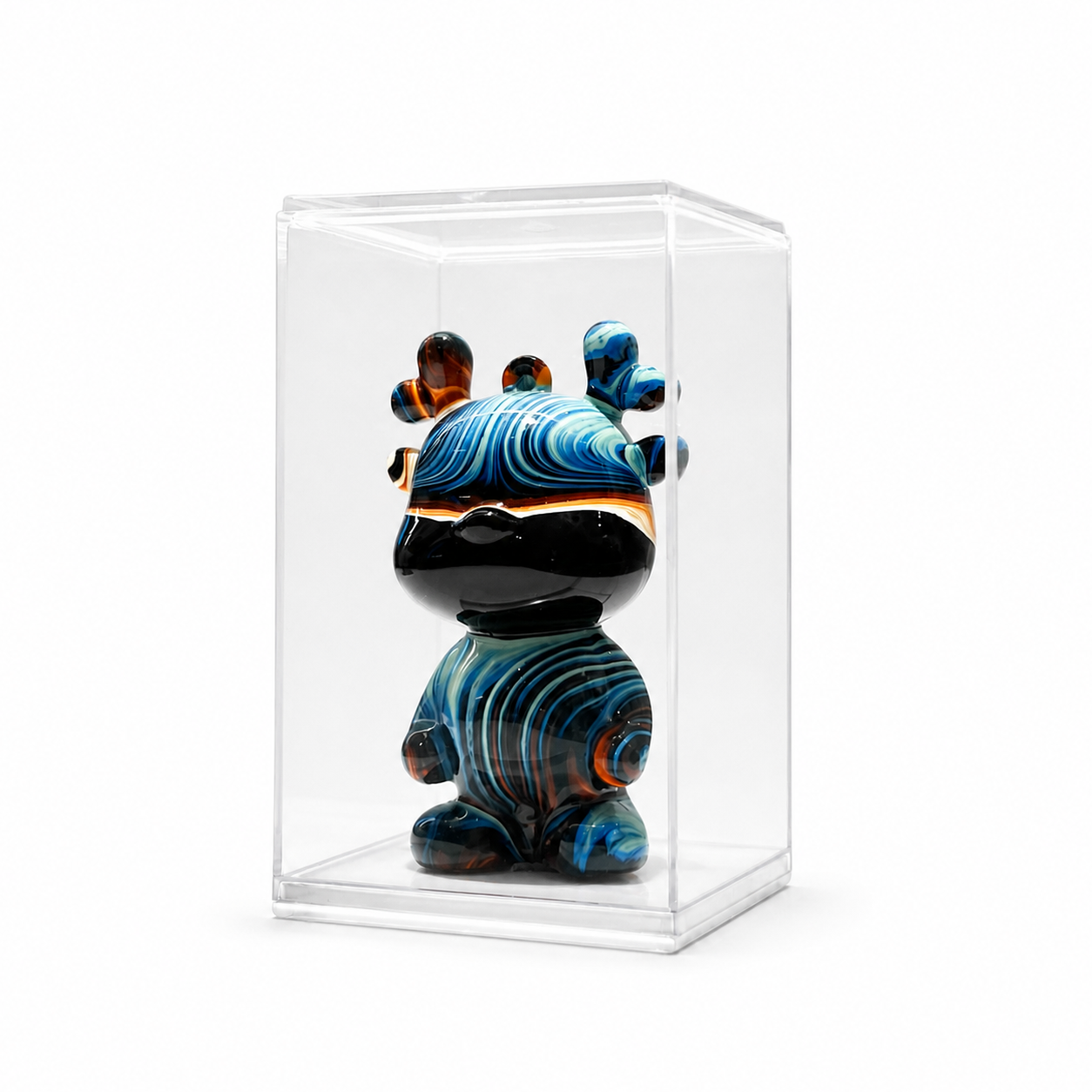 Mini Dragon 17, handmade Mini Dragon in a clear acrylic display box by Fendooy