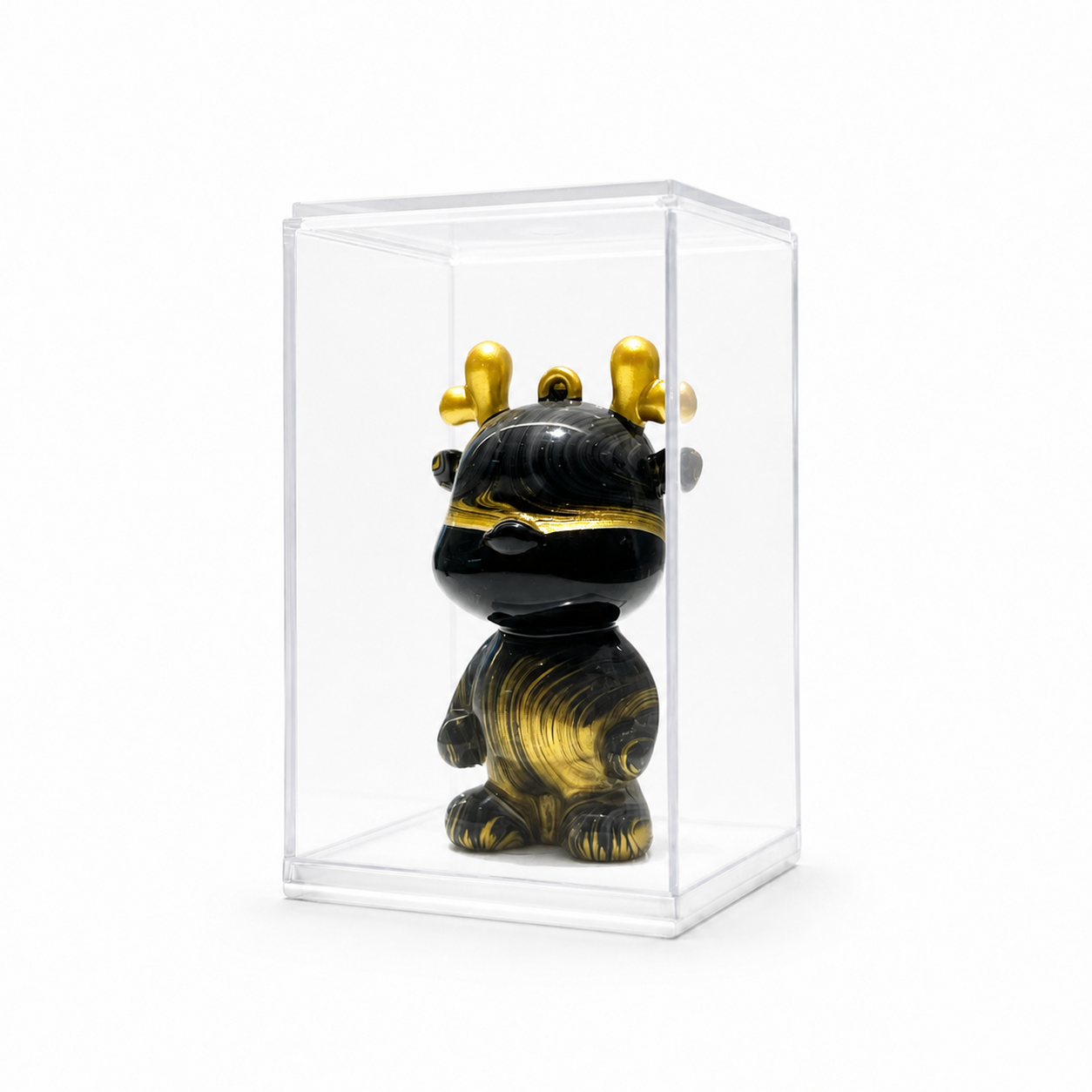 Mini Dragon 36, handmade Mini Dragon in a clear acrylic display box by Fendooy