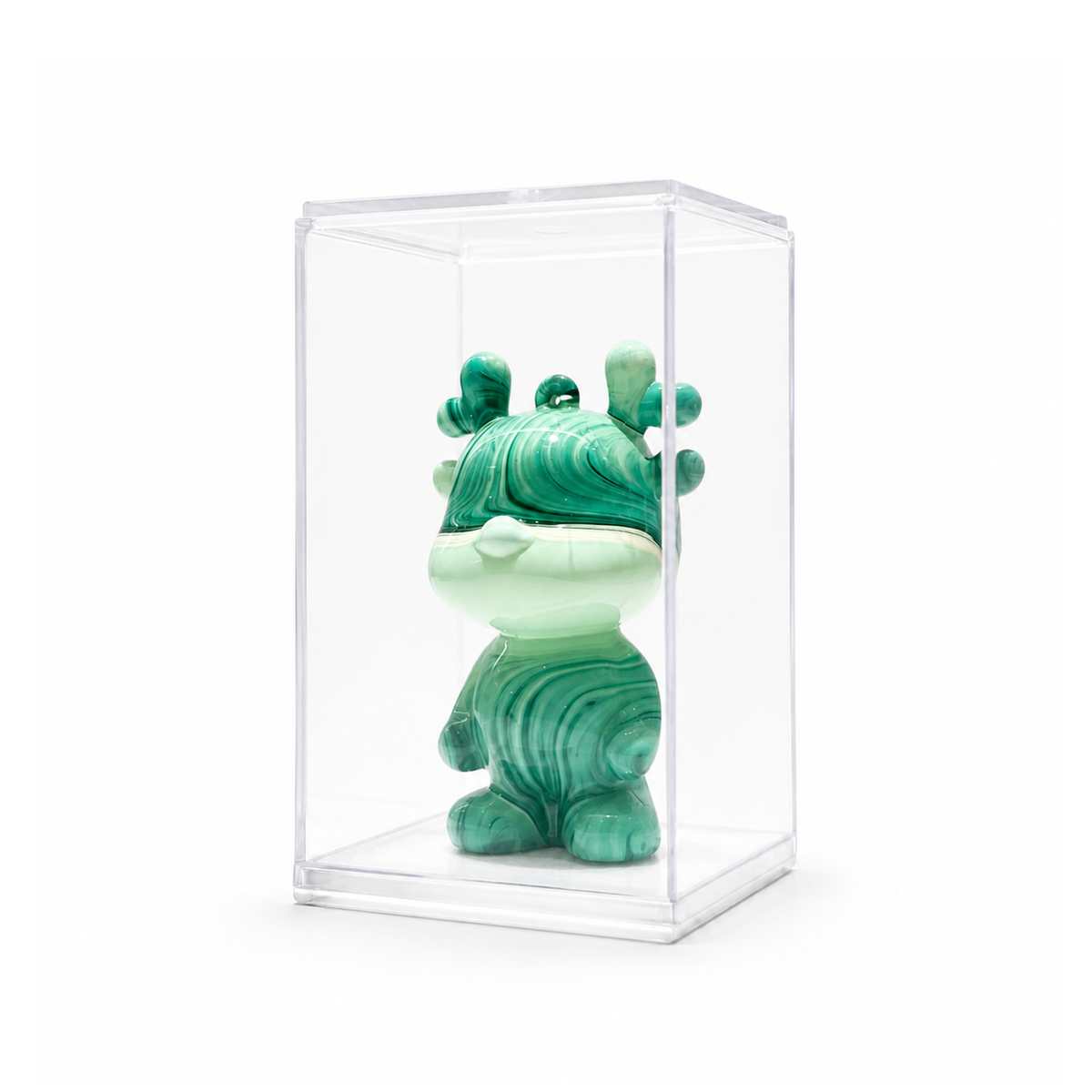Mini Dragon 46, handmade Mini Dragon in a clear acrylic display box by Fendooy