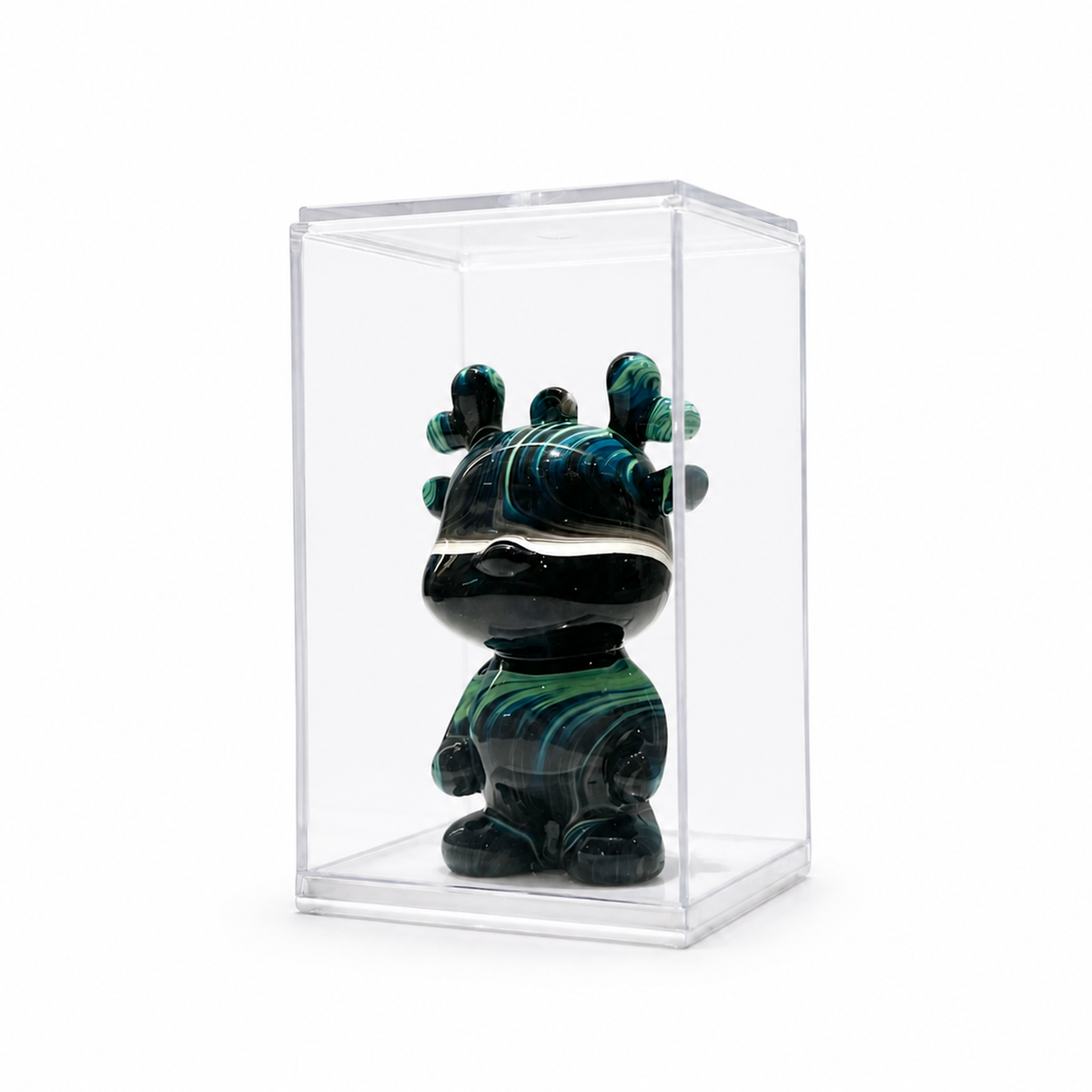 Mini Dragon 49, handmade Mini Dragon in a clear acrylic display box by Fendooy