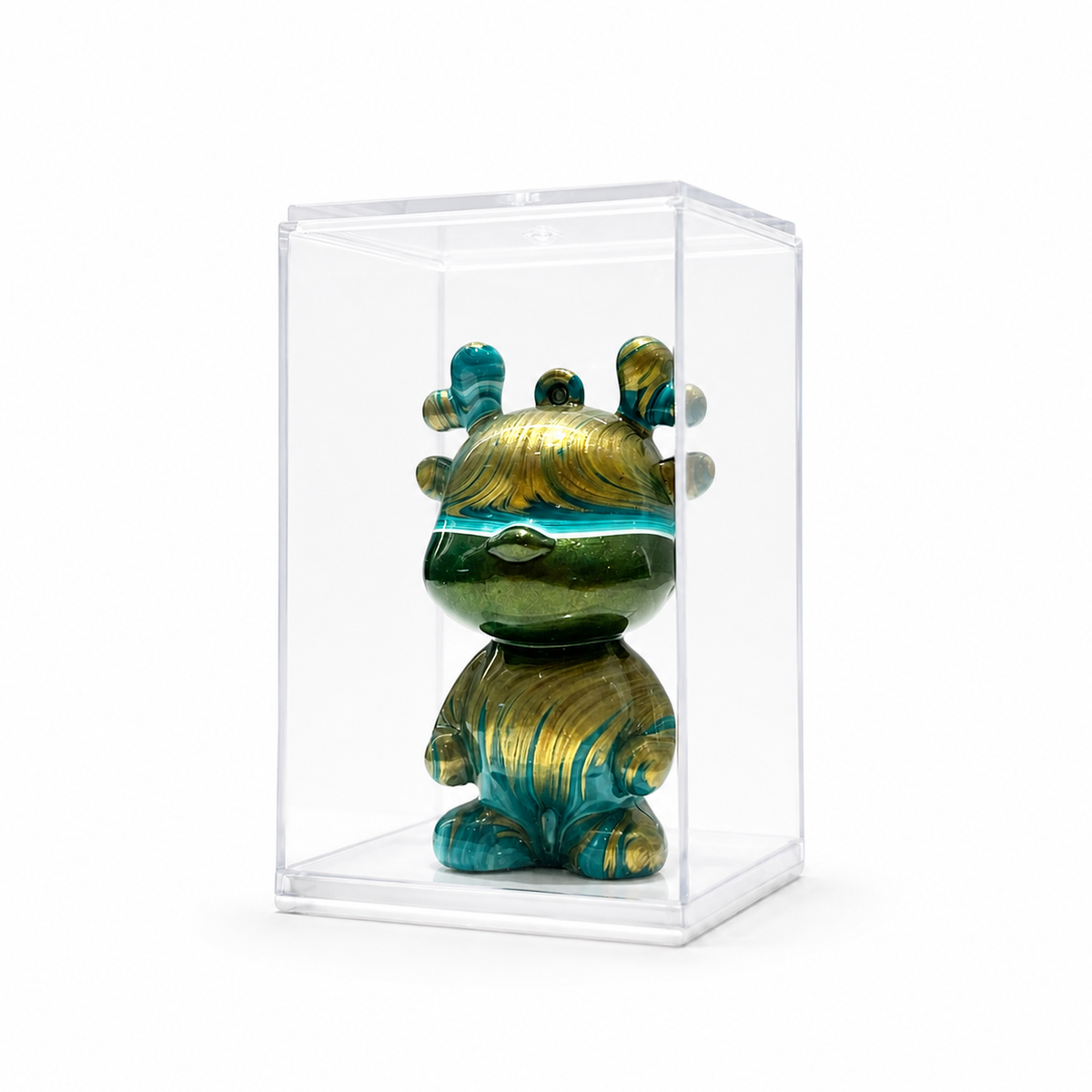 Mini Dragon 53, handmade Mini Dragon in a clear acrylic display box by Fendooy