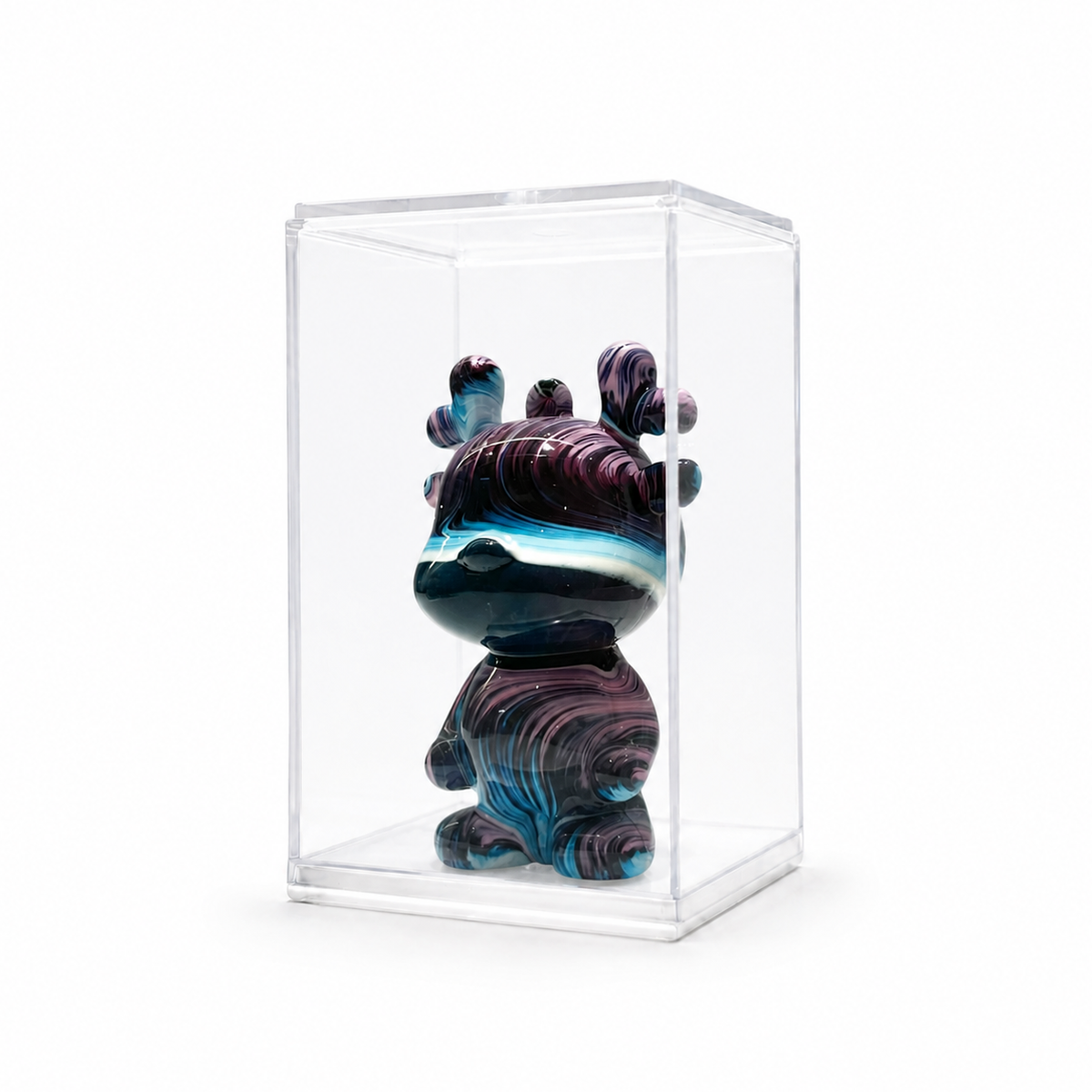 Mini Dragon 54, handmade Mini Dragon in a clear acrylic display box by Fendooy