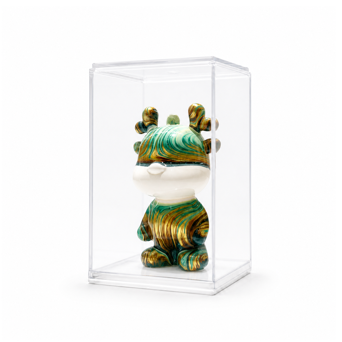 Mini Dragon 63, handmade Mini Dragon in a clear acrylic display box by Fendooy