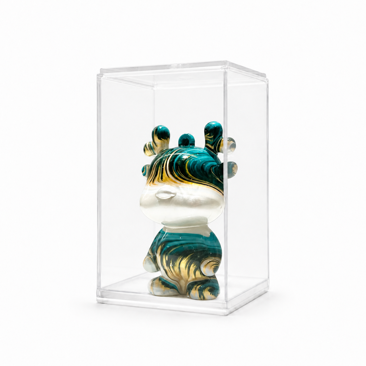 Mini Dragon 65, handmade Mini Dragon in a clear acrylic display box by Fendooy