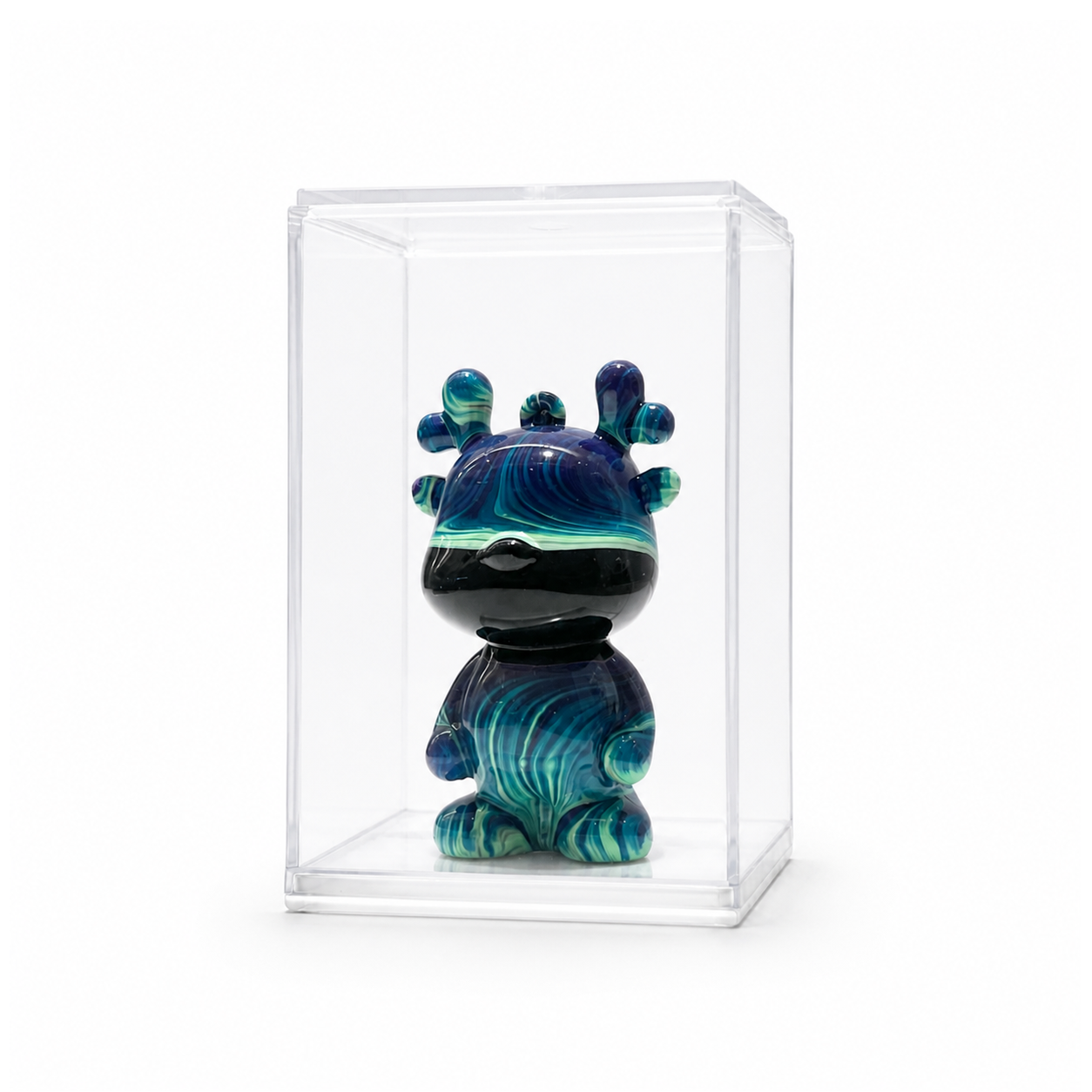 Mini Dragon 79, handmade Mini Dragon in a clear acrylic display box by Fendooy
