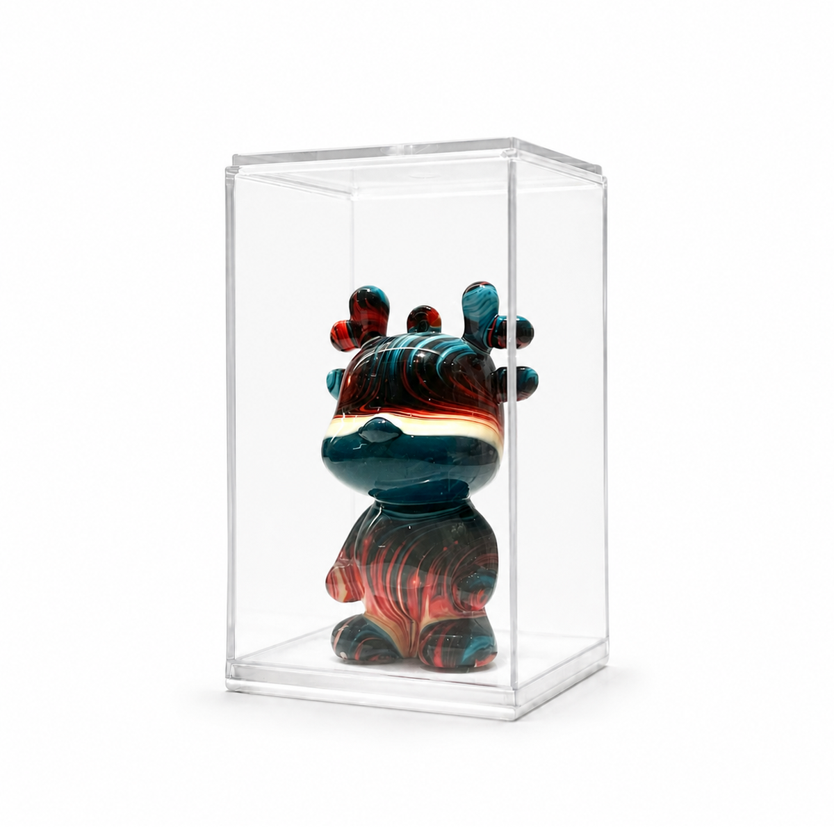 Mini Dragon 84, handmade Mini Dragon in a clear acrylic display box by Fendooy